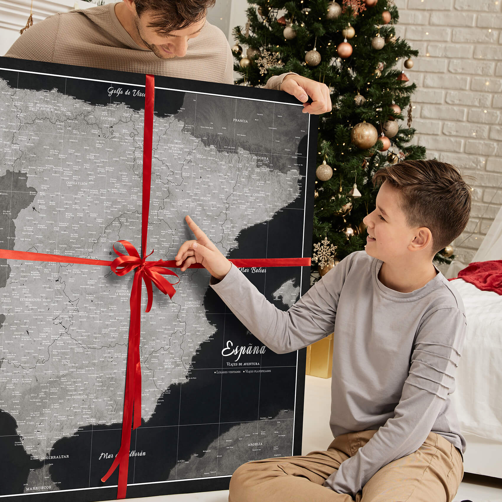 Push Pin Spain Map Graphite Black - Image 3